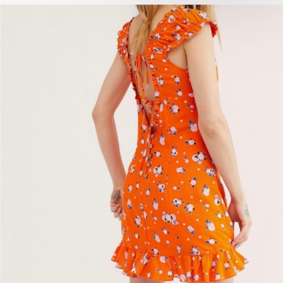 Free People Ruffle Mini Dress - Picture 2 of 4